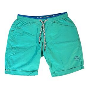 La Sportiva Nirvana Climbing Shorts Women's Large Teal Blue